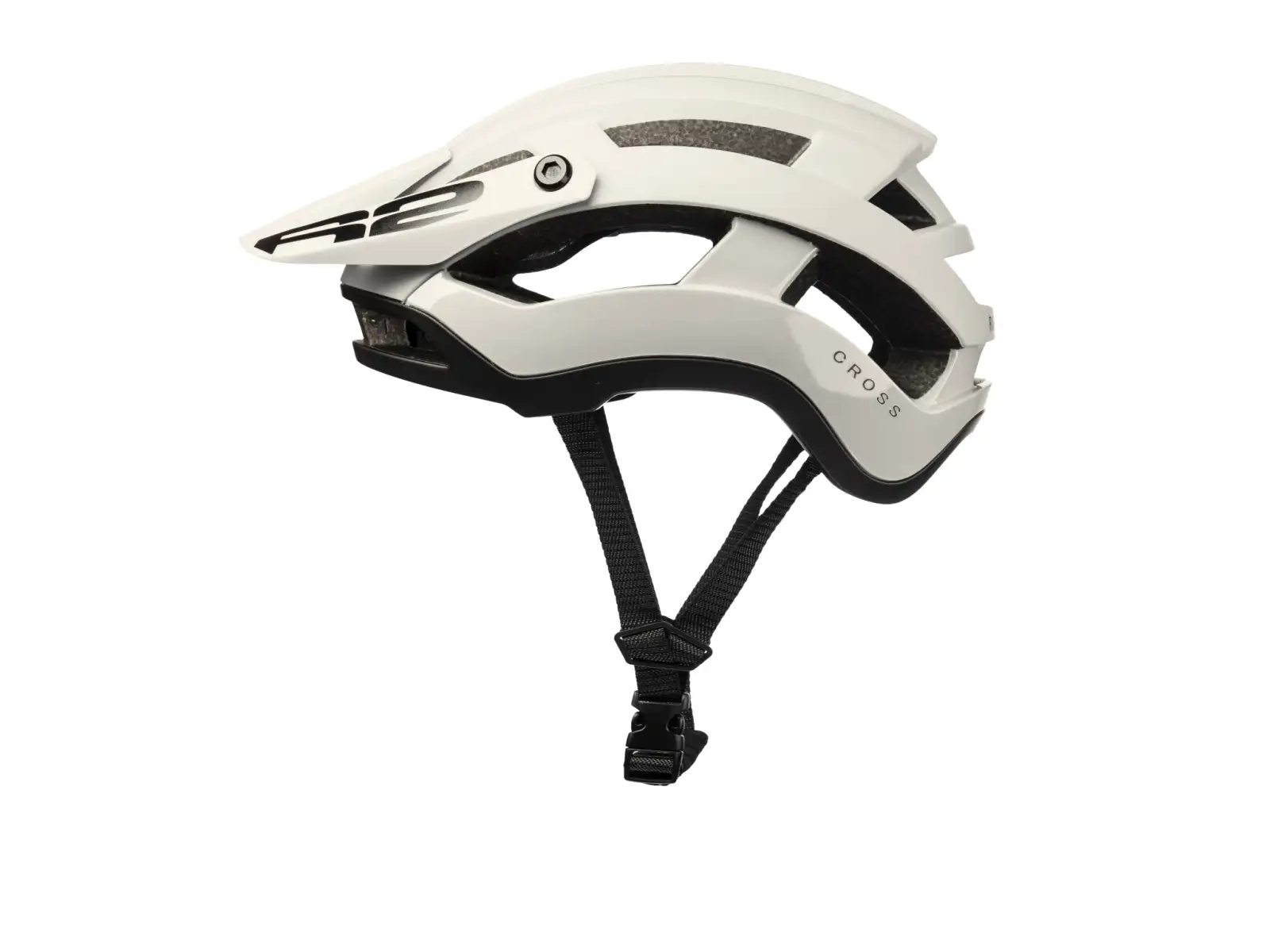 R2 Cross kask rowerowy piaskowo żółta