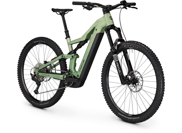 Focus THRON 8 800Wh w pełni amortyzowany rower elektryczny Mintgrey matt / Artichokegreen matt