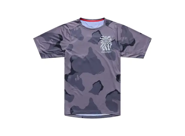 Troy Lee Designs Skyline Pro męska koszulka rowerowa krótki rękaw Flow Camo Carbon