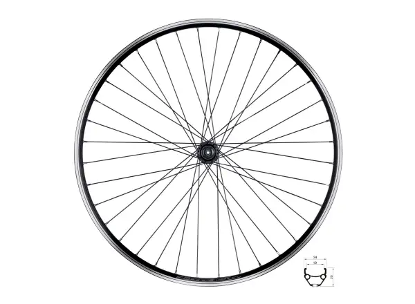 Force Classic 29 tylne zaplecione koło piasta Shimano
