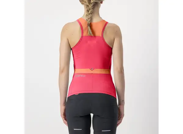 Castelli Solaris damski bezrękawnik Hibiscus/Soft Orange