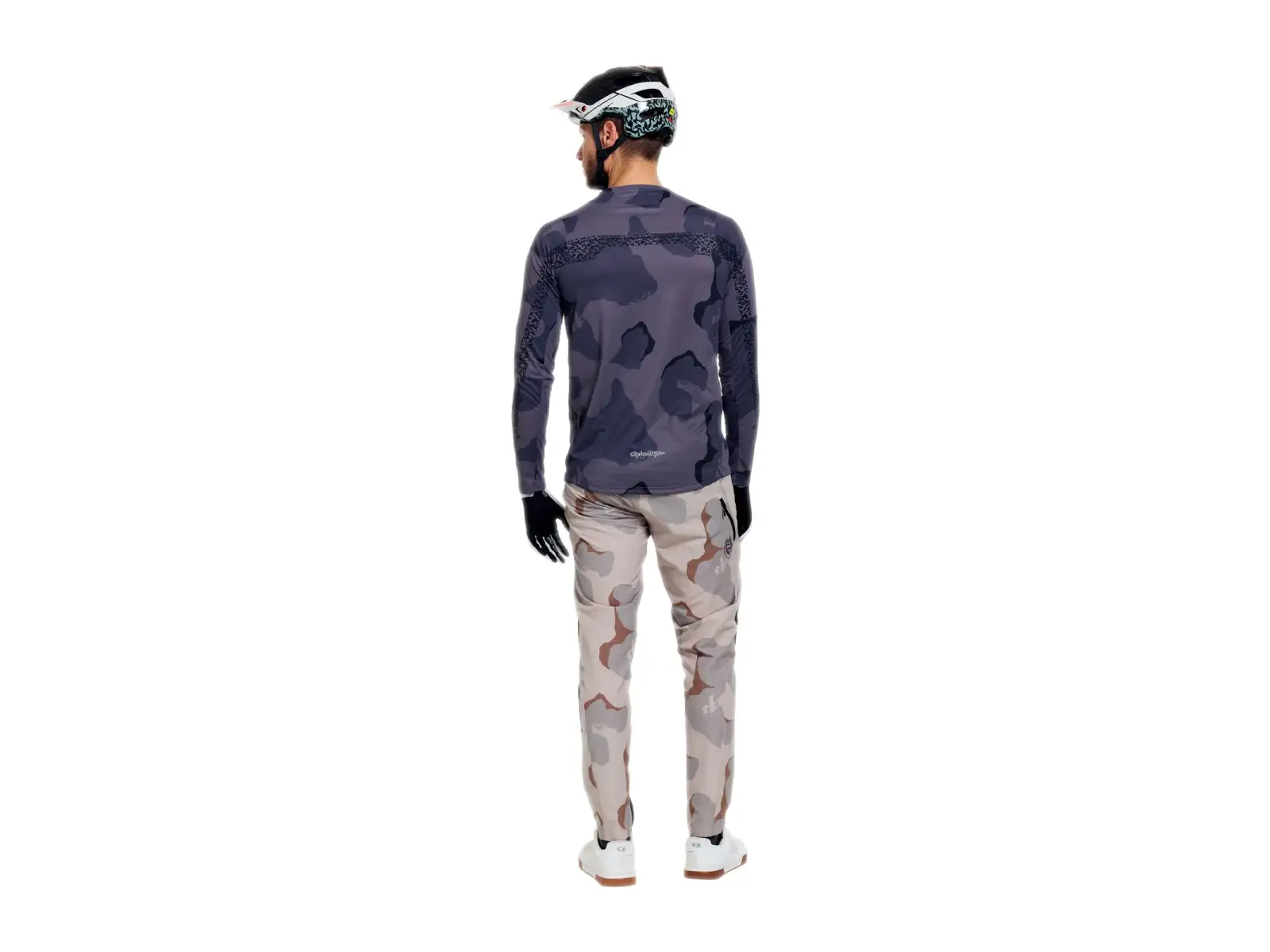 Troy Lee Designs Skyline Pro męska koszulka długi rękaw Flow Camo Carbon
