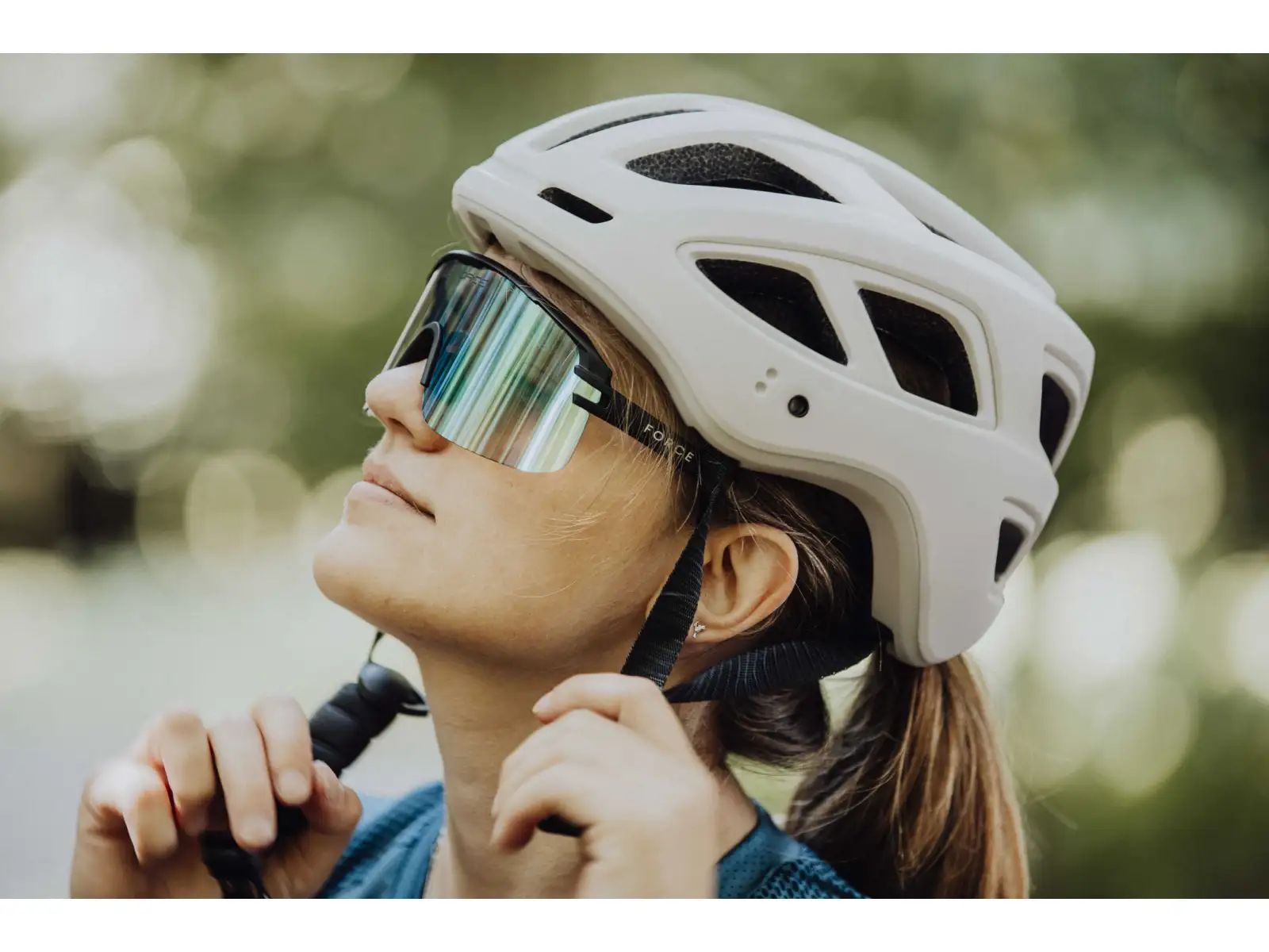 Force Ibex Mtb kask beżowy matowy