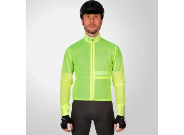 Endura FS260-Pro Adrenaline Race Cape II męska kurtka Hi-Viz Yellow