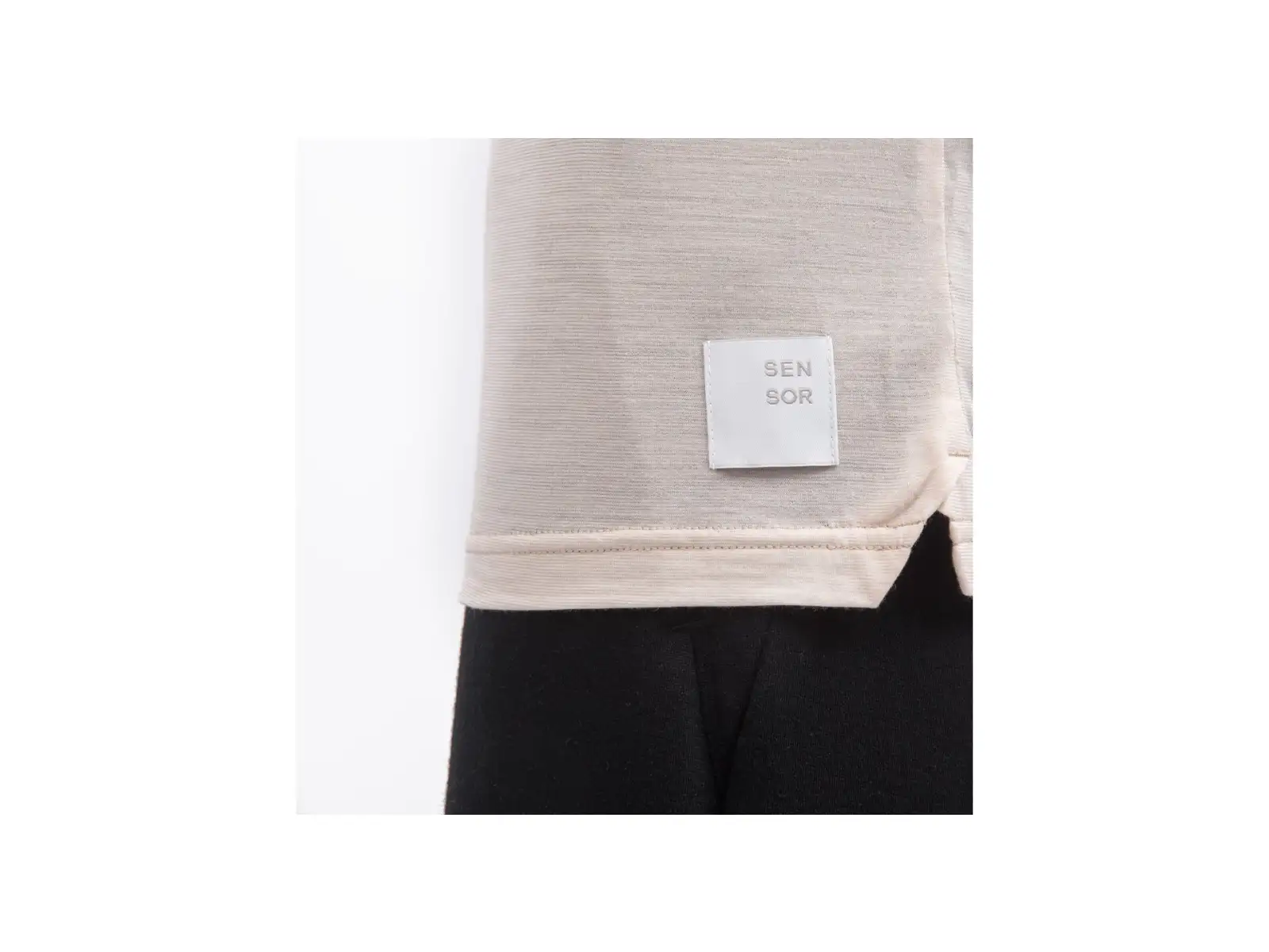Sensor Merino Lite męska koszulka z krótkim rękawem Mottled Beige