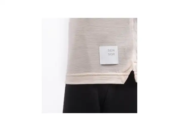 Sensor Merino Lite męska koszulka z krótkim rękawem Mottled Beige