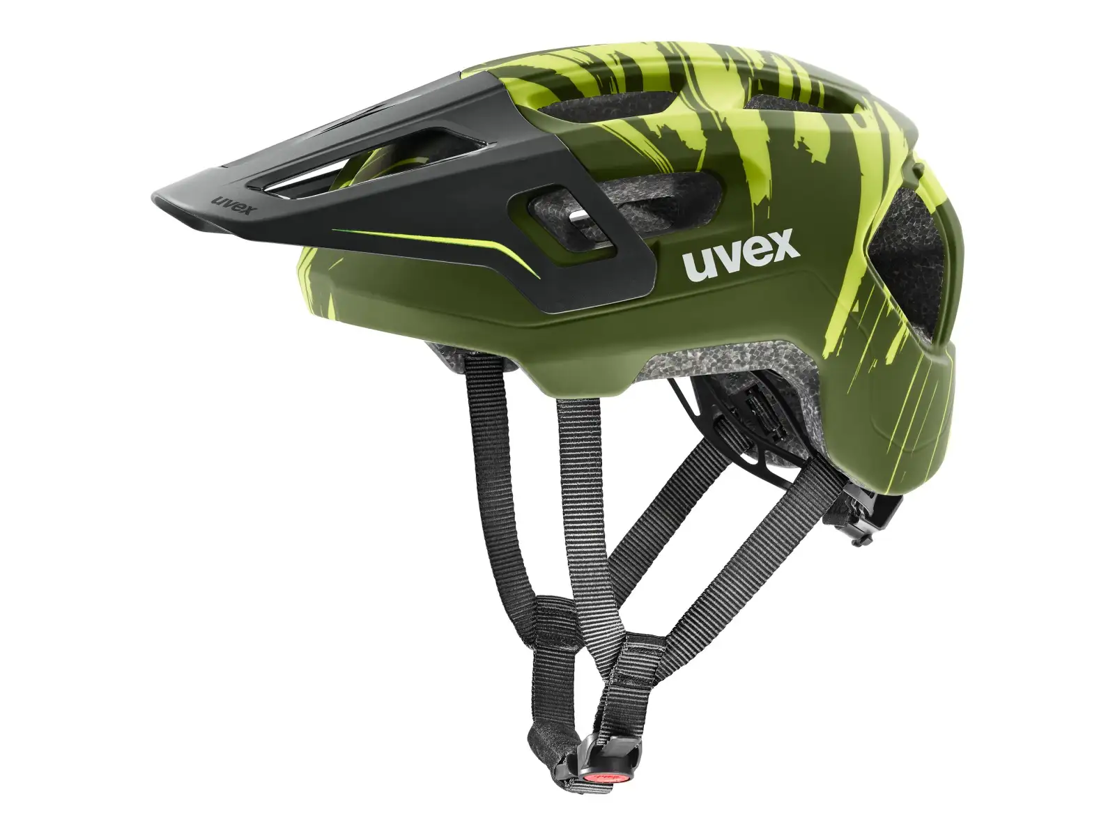 Uvex React JR kask MTB fullface Dark olive matt