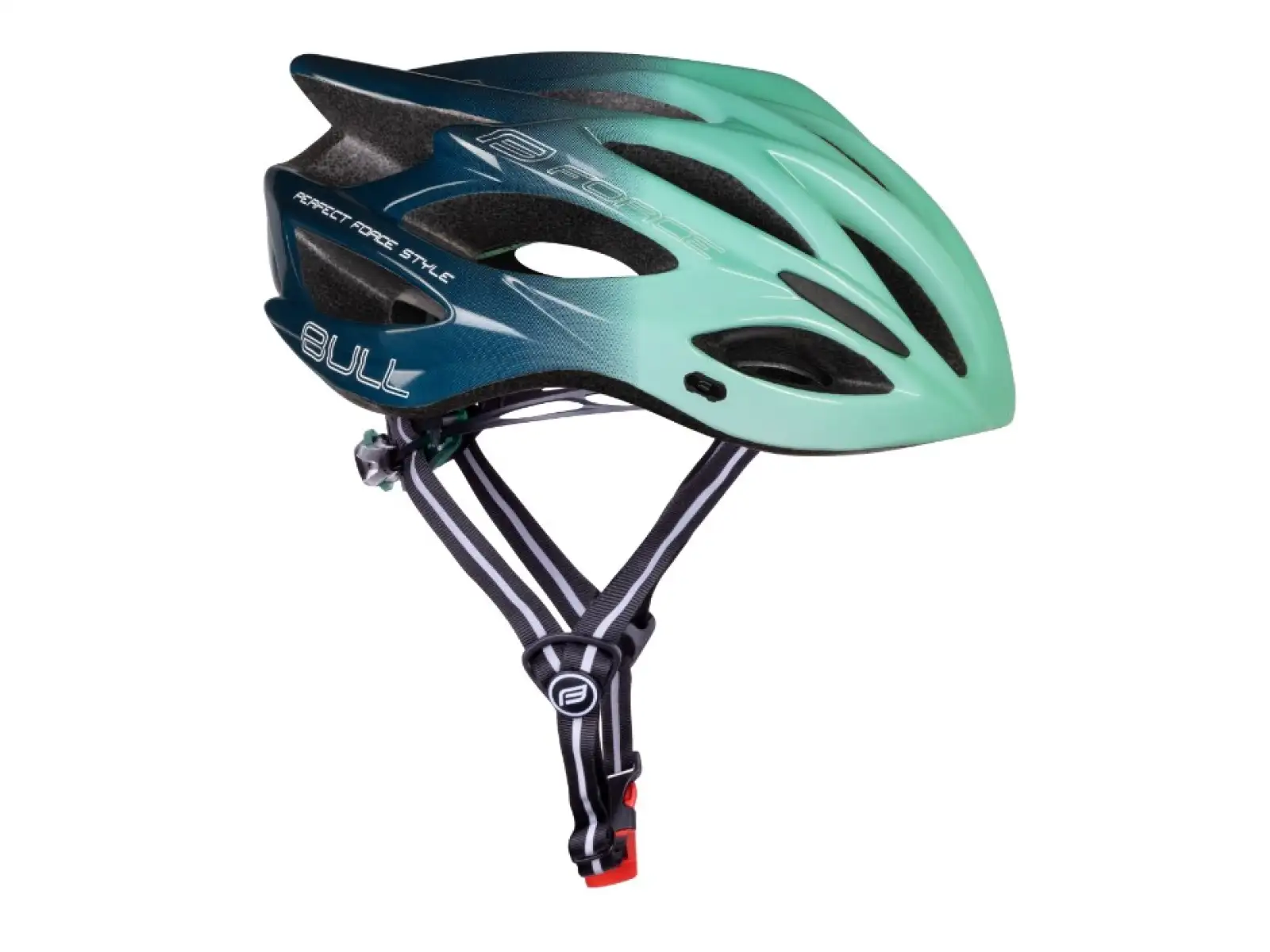 Force Bull Hue kask rowerowy mint/navy modrá