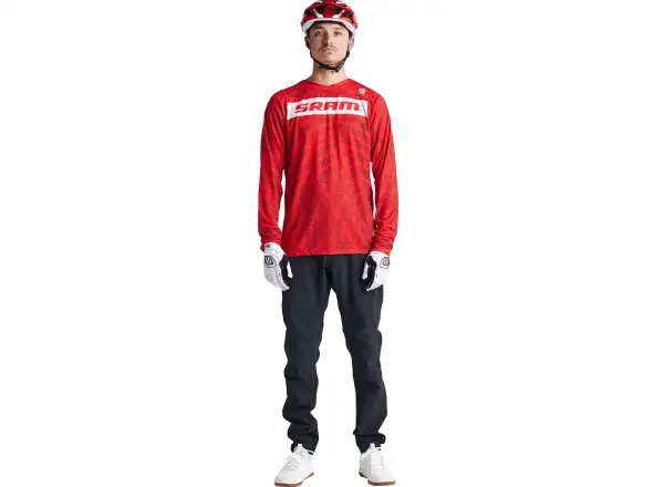 Troy Lee Designs Skyline Air SRAM męska koszulka z długimi rękawami Fiery Red