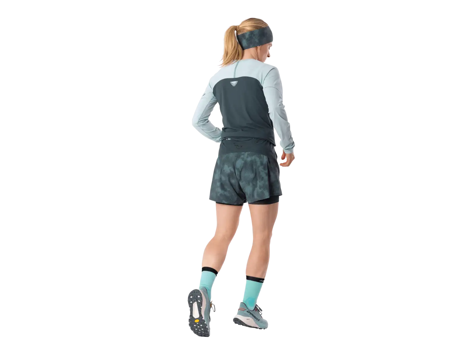 Dynafit Trail Reflective 2w1 damskie spodenki do biegania Cinder