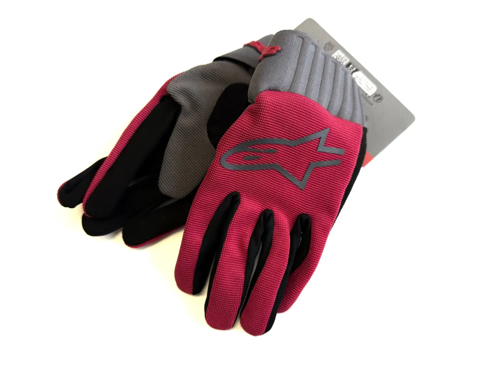 Alpinestars A-Dura dziecięce rękawice Red Fluo