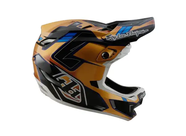 Troy Lee Designs D4 Composite kask integralny Royalty Black/Gold