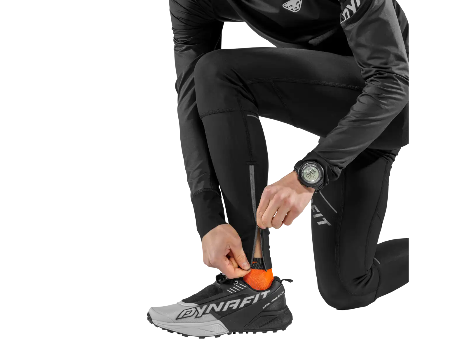 Dynafit Winter Running Tights męskie legginsy do biegania Black Out