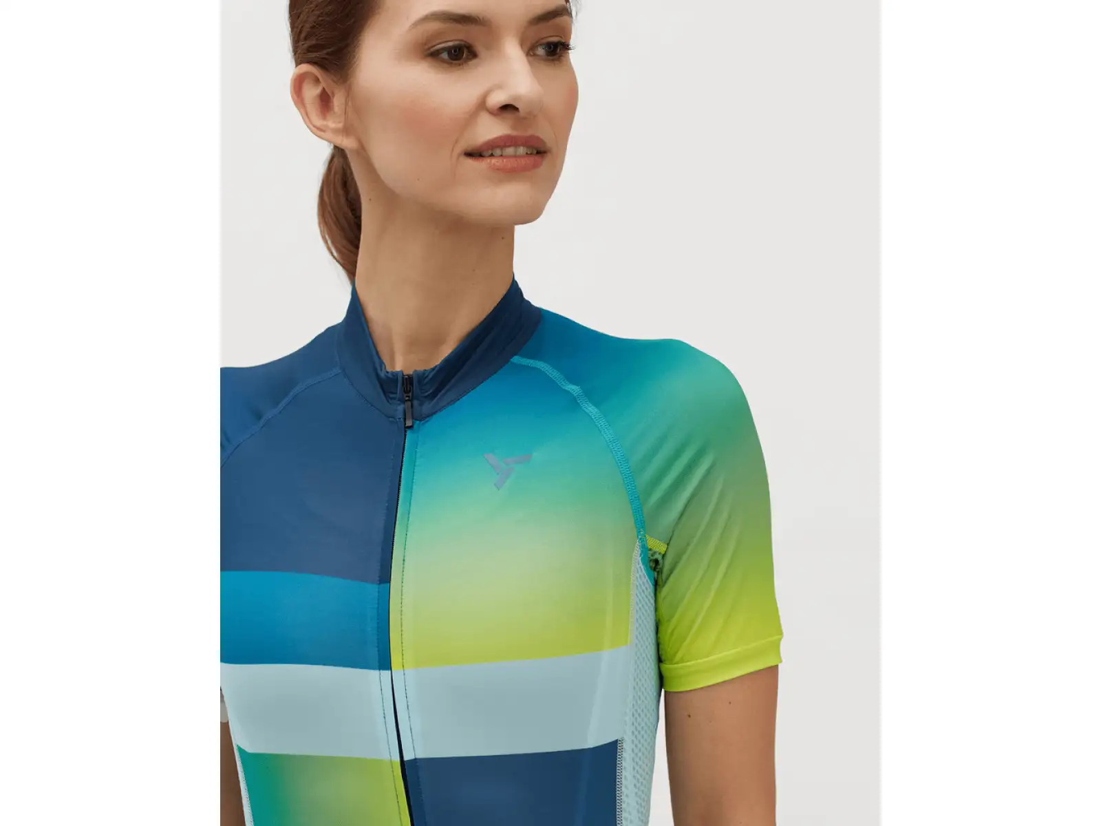 Silvini Mazzana damski dres krótki rękaw navy/turquoise