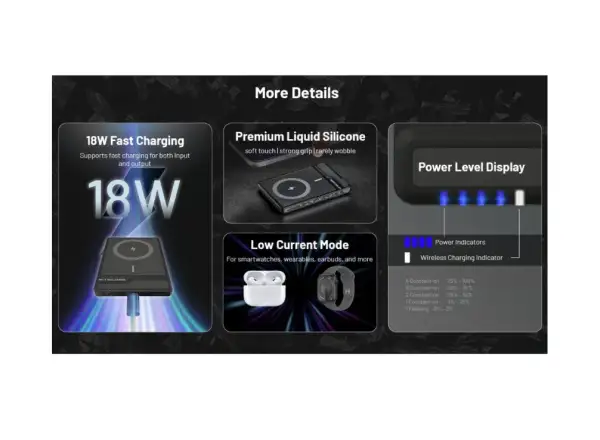 Nitecore NW5000 powerbanka z bezprzewodowym ładowaniem