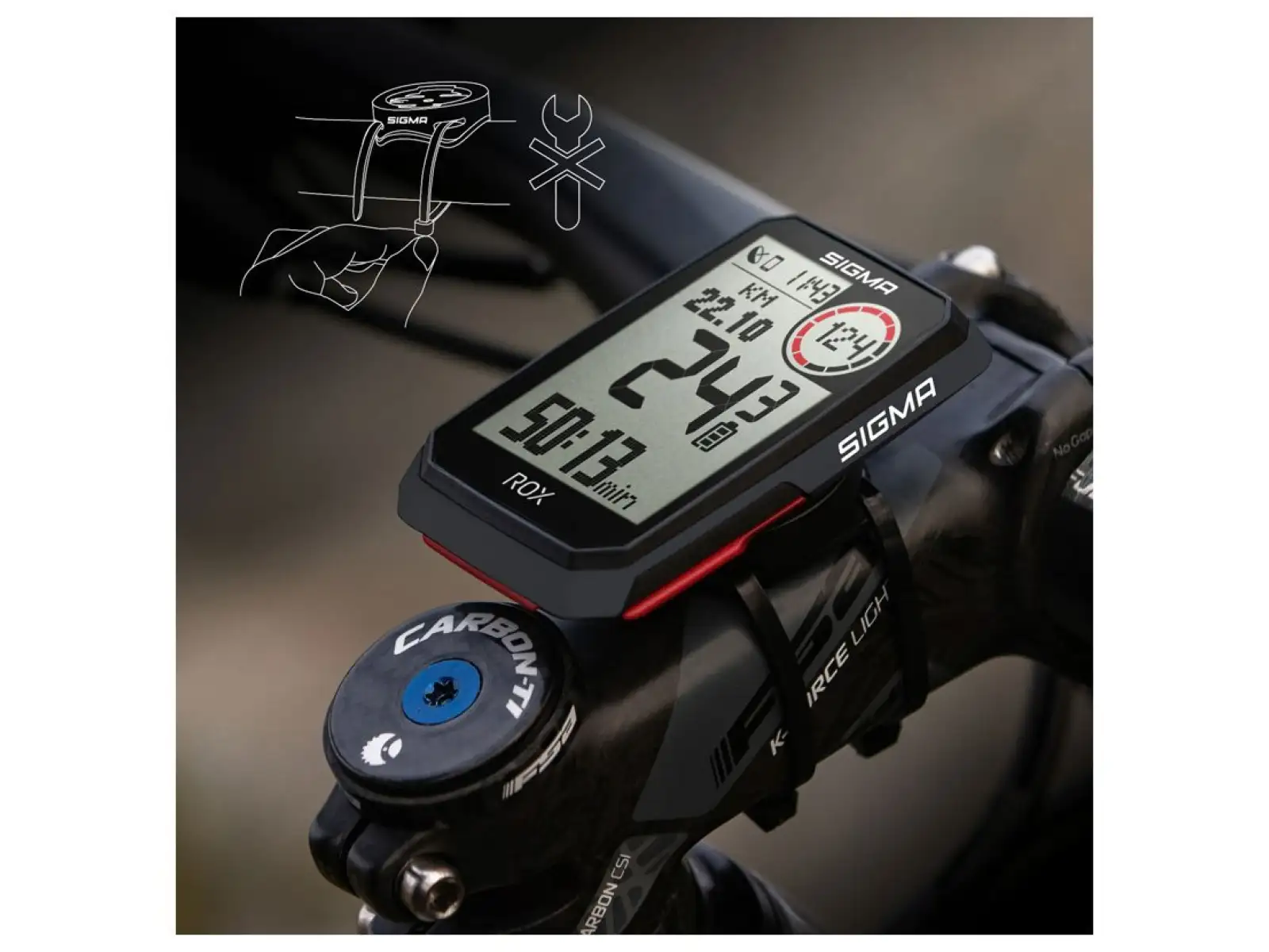 Sigma ROX 4.0 GPS komputer czarny