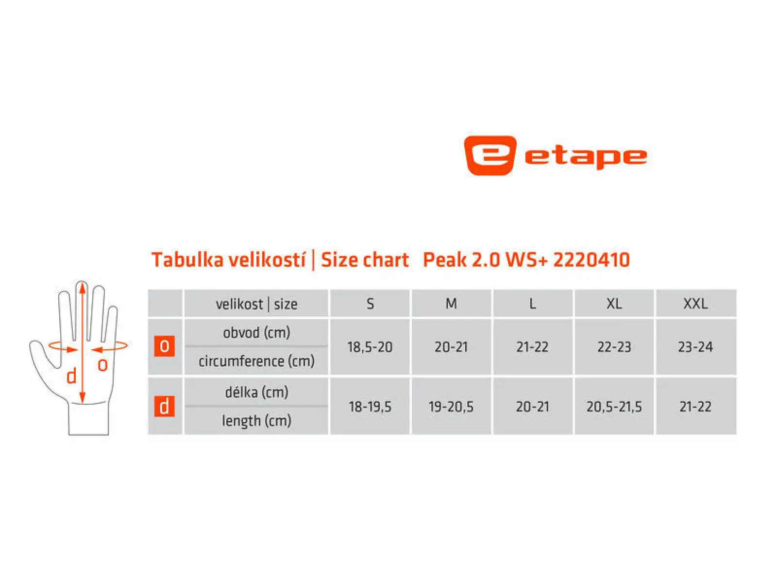Etape Peak 2.0 WS+ zimowe rękawice czarna