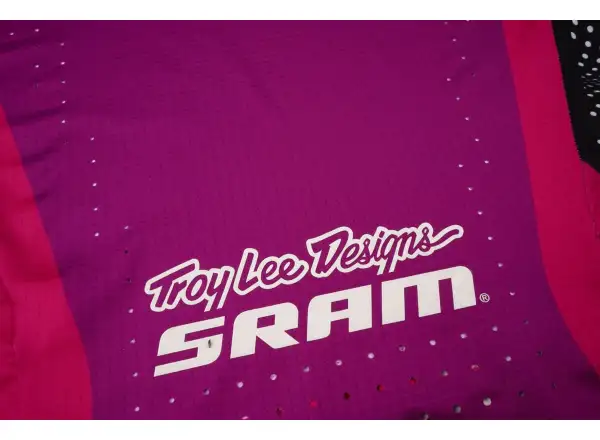Troy Lee Designs x SRAM Sprint Ultra męska koszulka z długim rękawem Radioscape Fuchsia