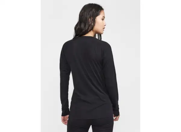 Craft ADV Wool Merino damska koszulka dlugi rekaw czarna