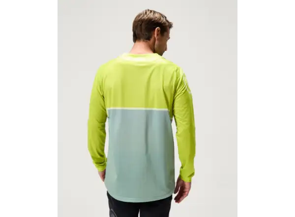 Endura Singletrack Core Printed Tee męska koszulka z długim rękawem Lime Green