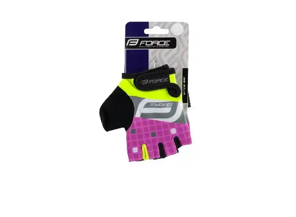 Force Square dziecięce rękawice fluo/różowa