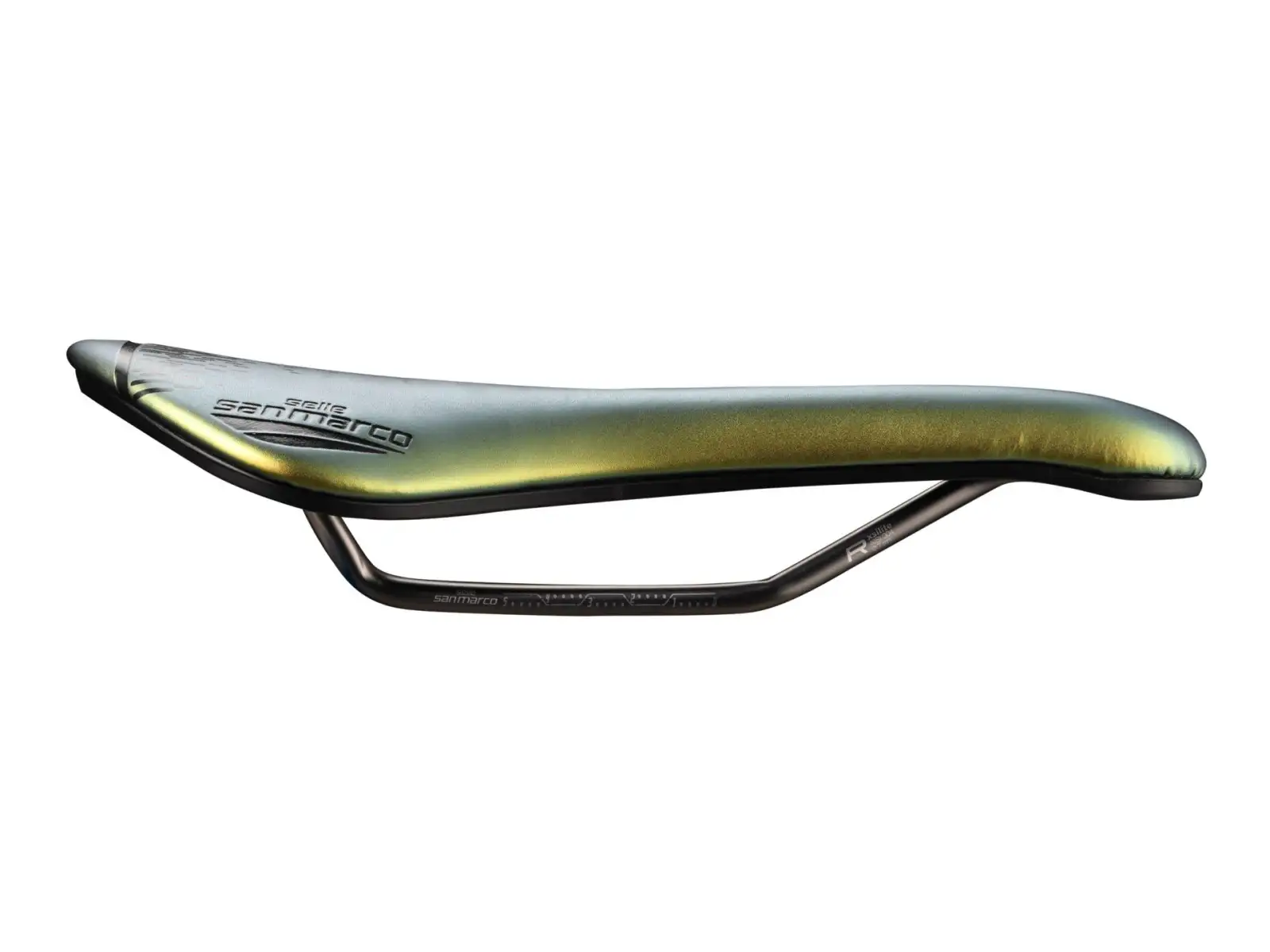 Selle San Marco Aspide Short Open-Fit Racing Narrow siodło Iridescent Gold