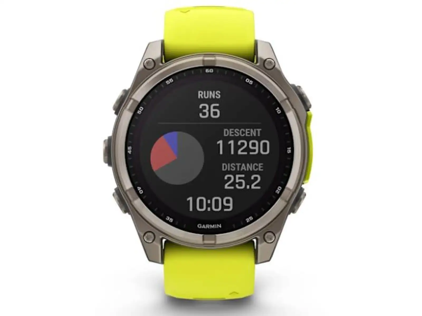 Garmin fenix 8 - 47 mm Solar Sapphire inteligentny zegarek Titanium Yellow/Graphite