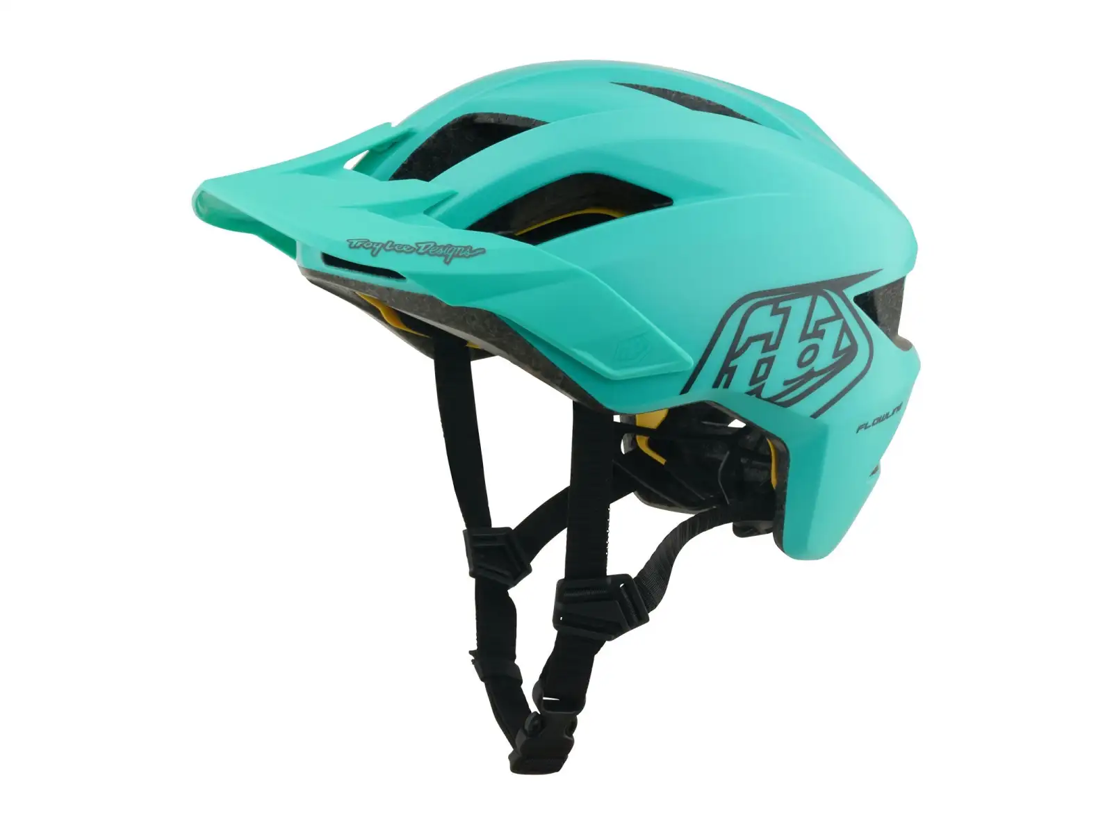 Troy Lee Designs Youth Flowline MIPS kask dziecięcy Point Charcoal/Real Teal