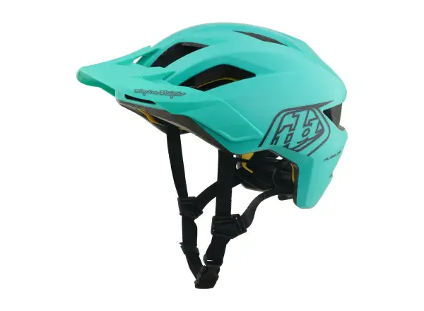 Troy Lee Designs Youth Flowline MIPS kask dziecięcy Point Charcoal/Real Teal