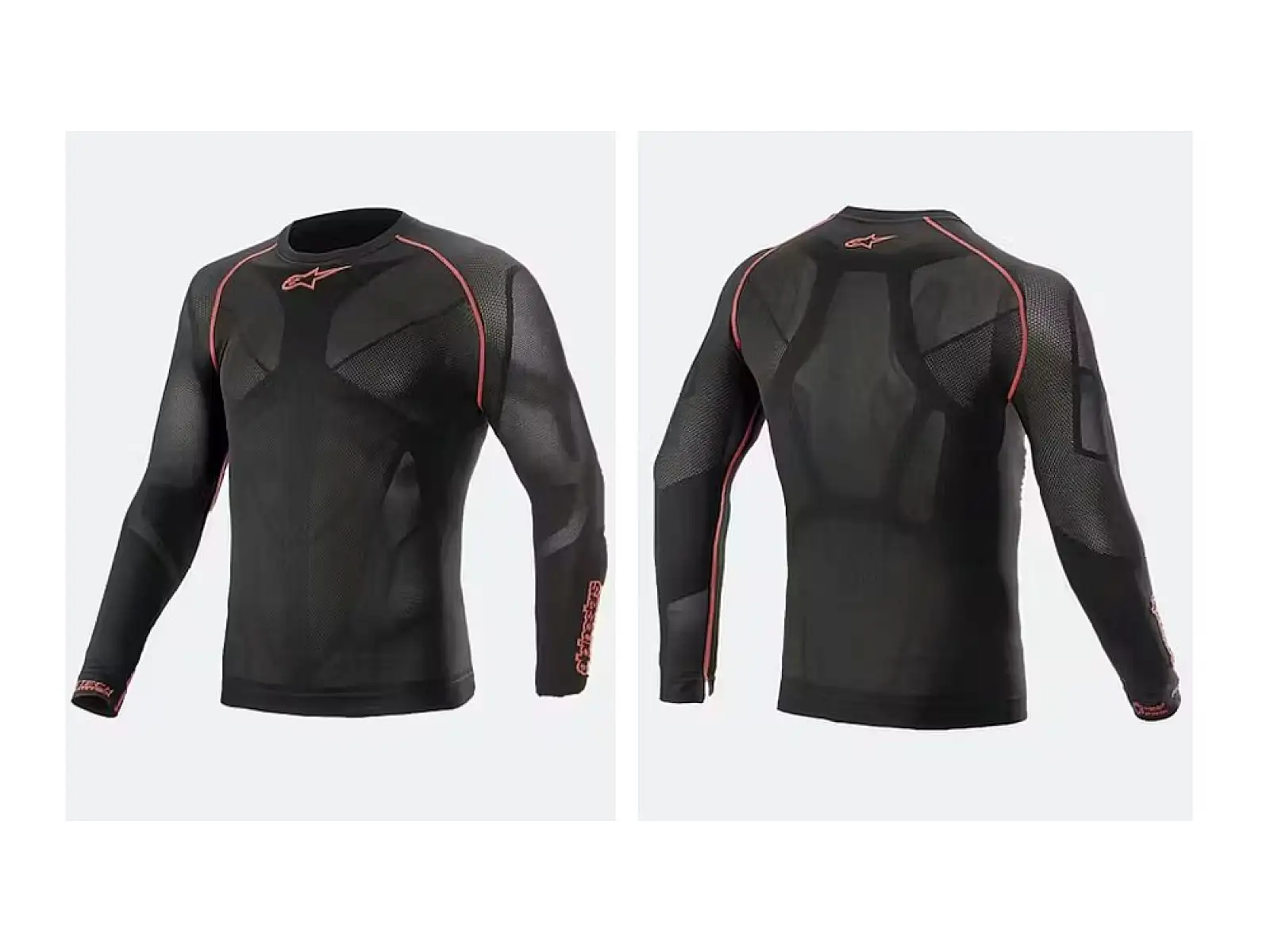 Alpinestars Ride Tech V2 męska bluzka z długim rękawem black/red XS-S