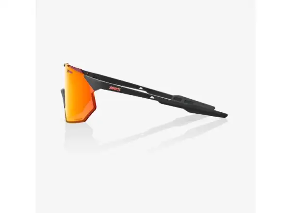 100% Hypercraft SQ okulary Soft Tact Black/HiPER Red Multilayer Mirror