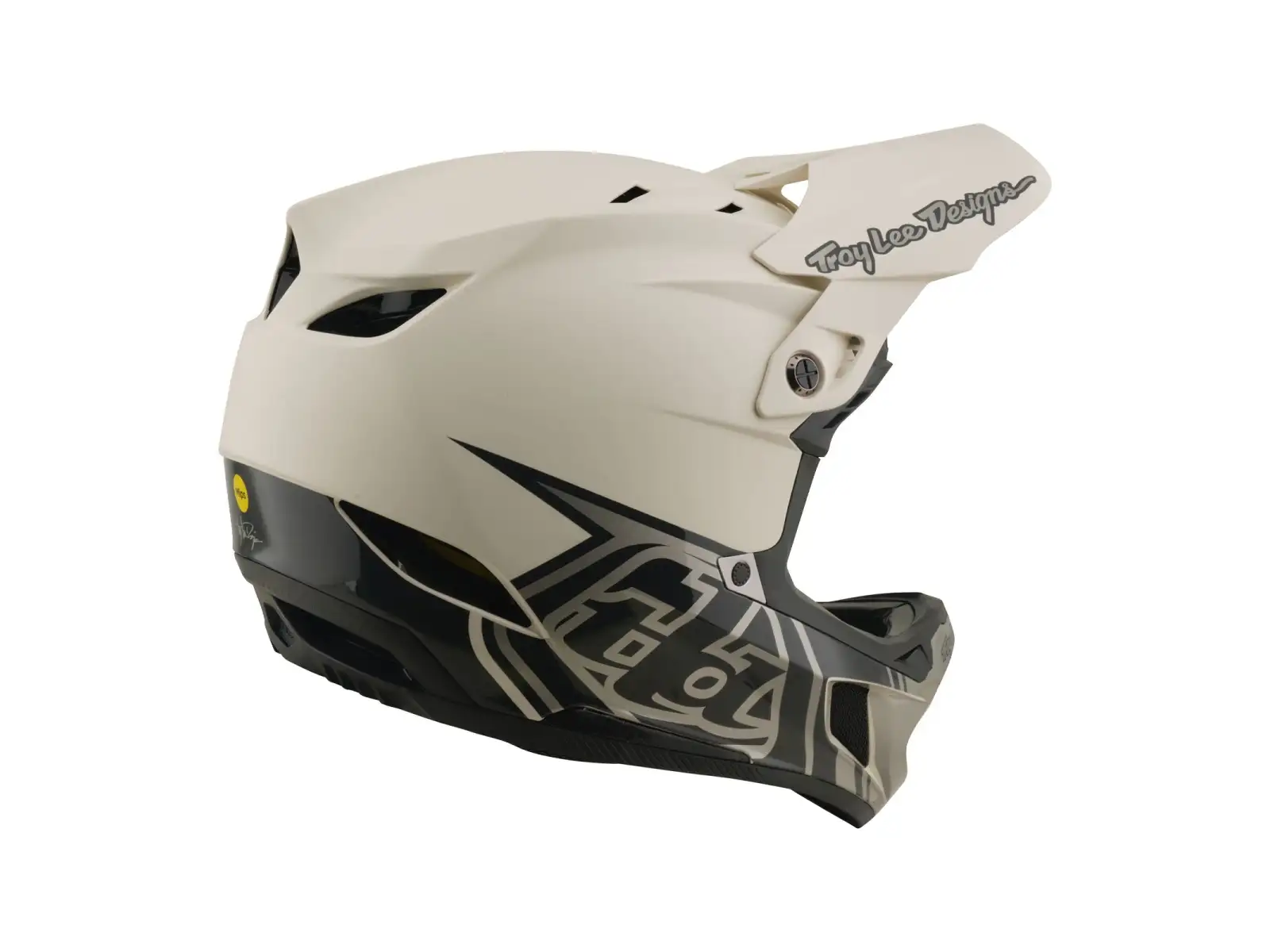 Troy Lee Designs D4 Composite MIPS kask Stealth Pumice