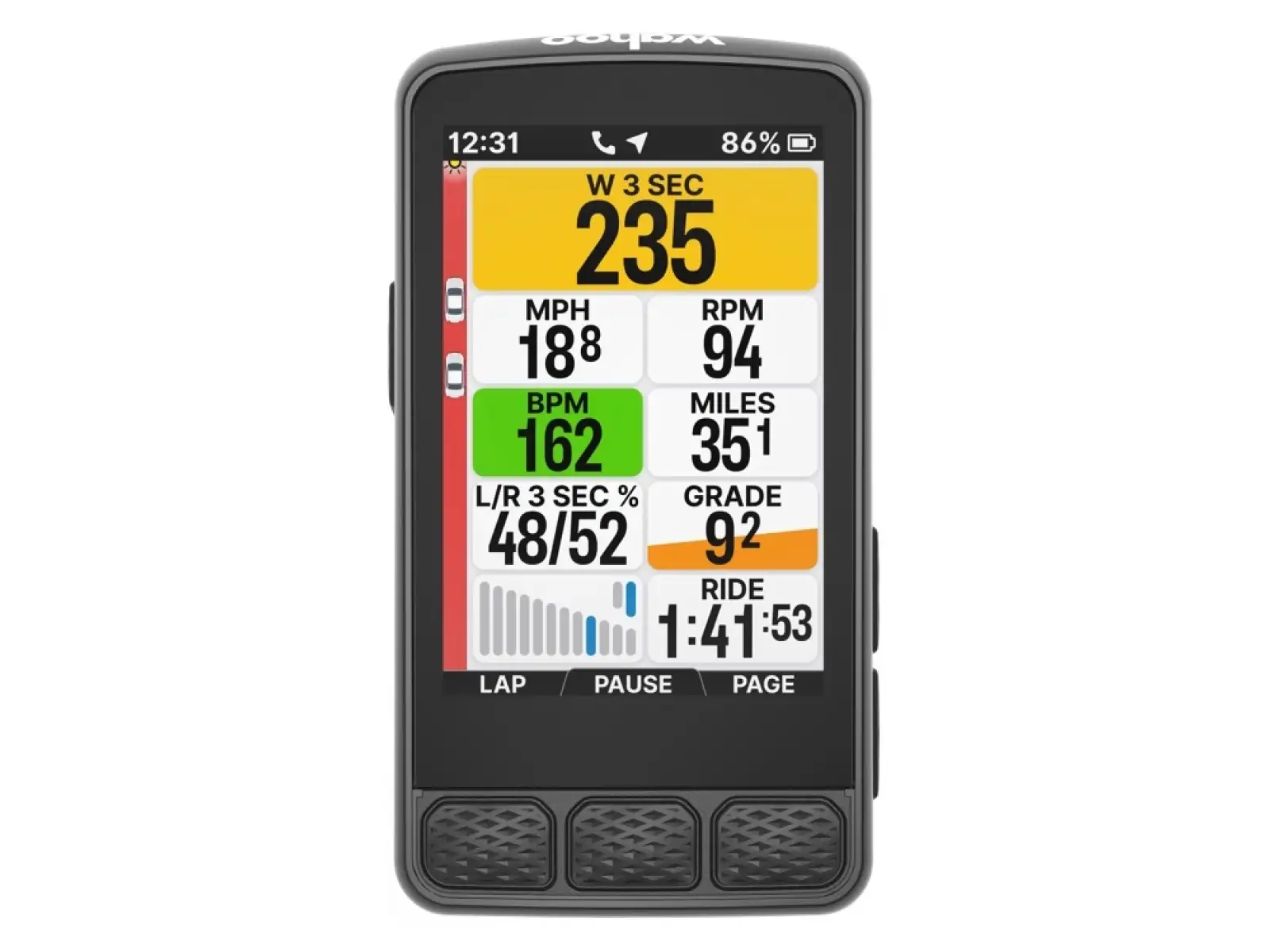 Wahoo TRACKR Radar tylne światło z radarem