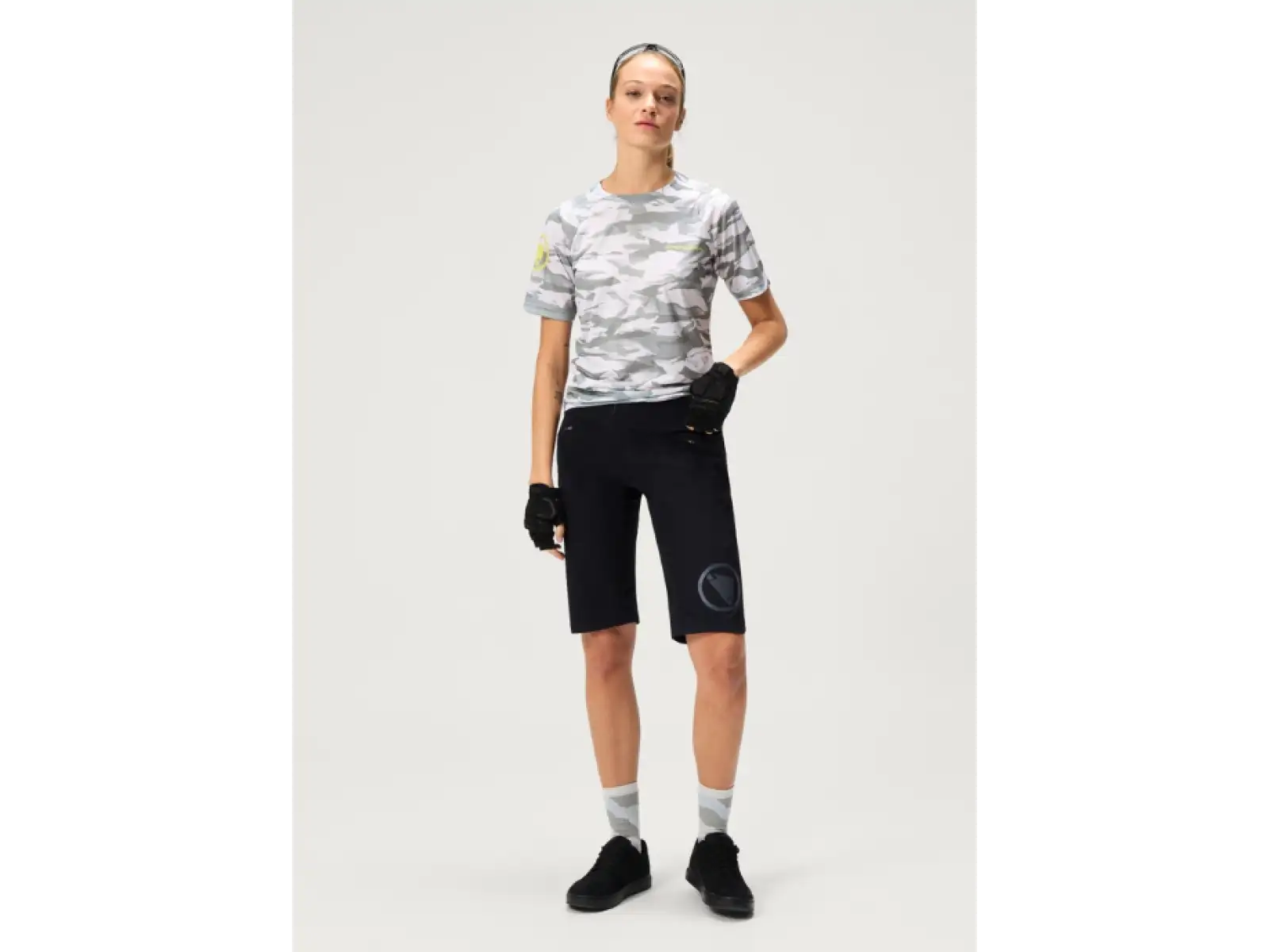 Endura LTD Mountain Camo damska koszulka krotki rekaw Haar Grey