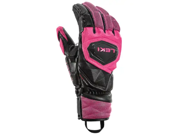Leki WCR Venom SL 3D damskie wyścigowe rękawice Black-Pink