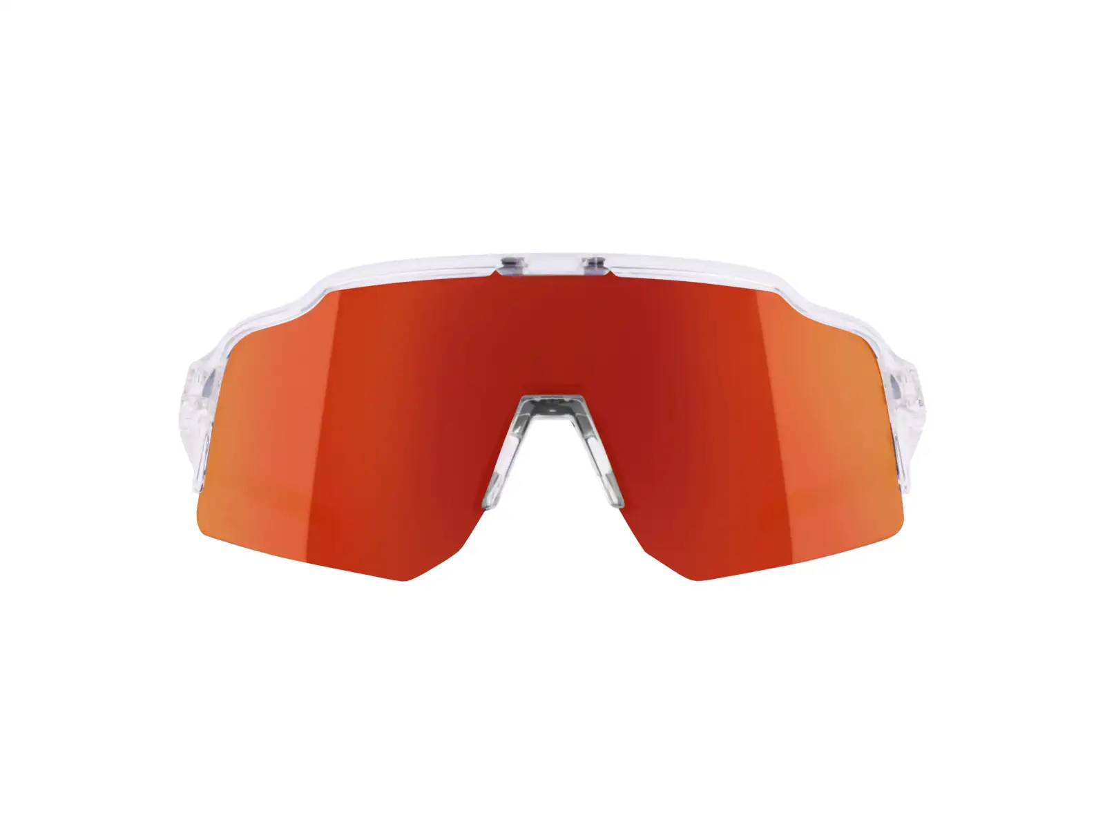 Force Strive okulary rowerowe transparentne/czerwone lustrzana soczewka