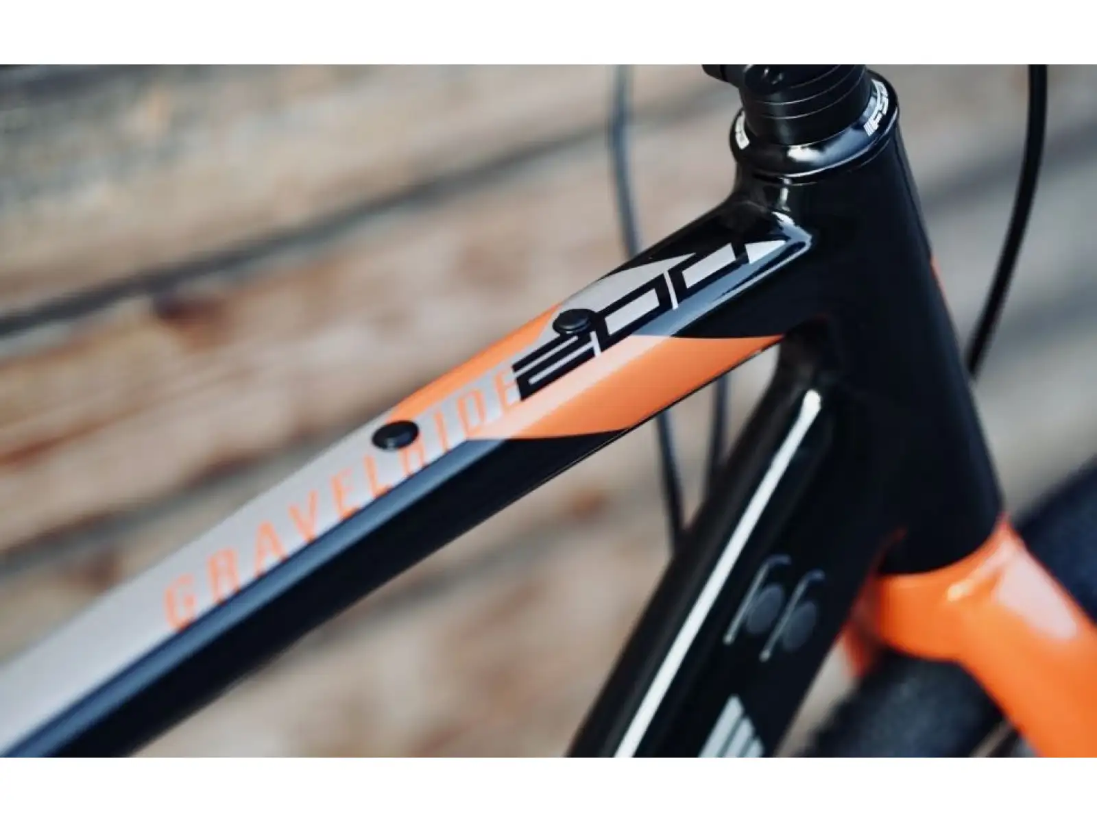 Rock Machine Gravelride 200 gravel rower Gloss Black/Brick Orange/Silver