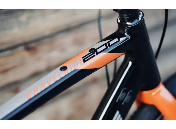 Rock Machine Gravelride 200 gravel rower Gloss Black/Brick Orange/Silver
