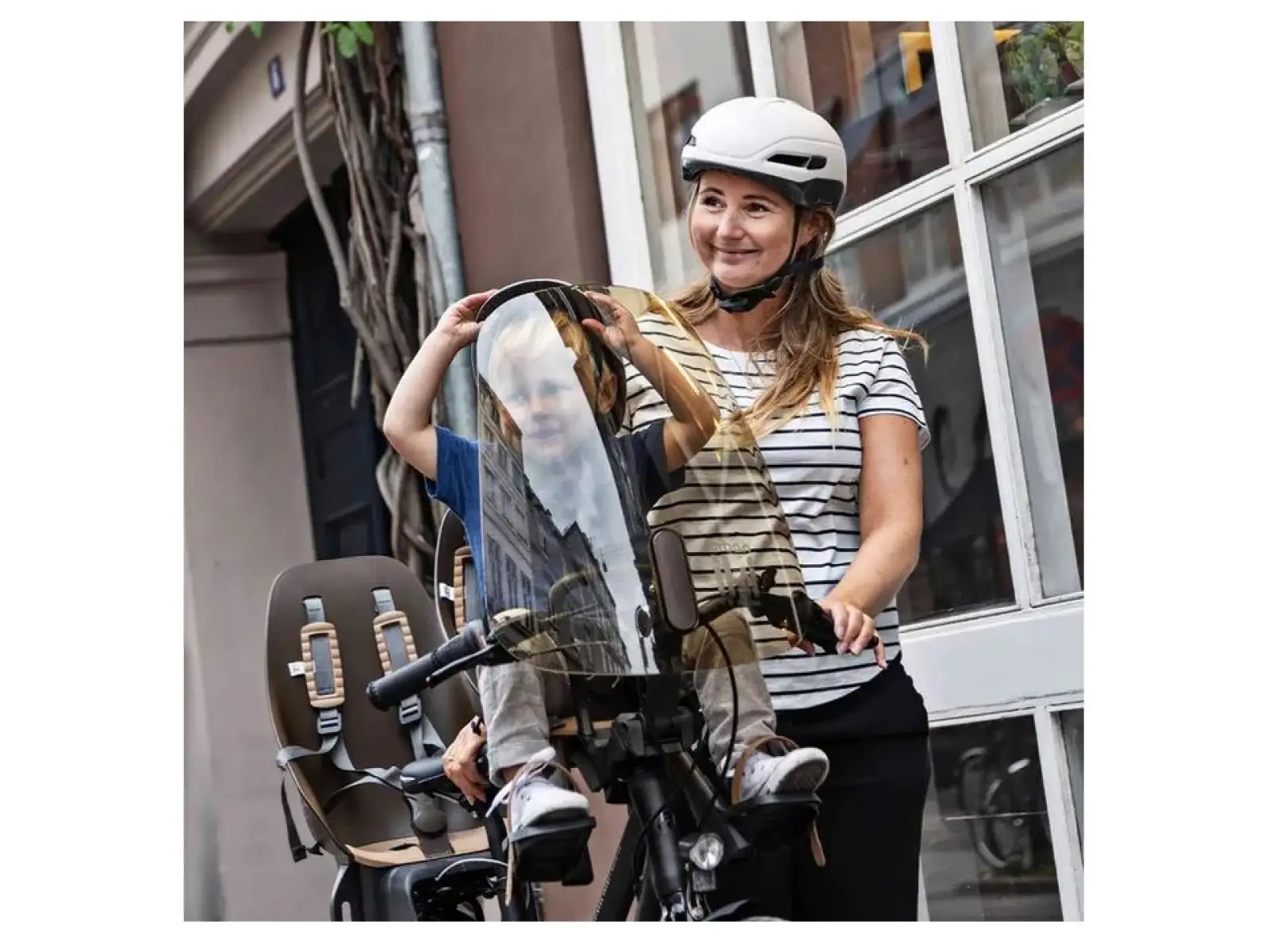 Urban Iki tylne siedzenie z adapterem i bagażnikiem na ramę ZESTAW Koge Brown/Kurumi Brown