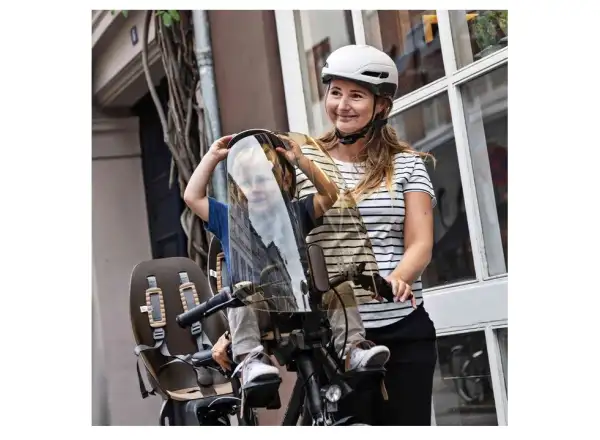 Urban Iki tylne siedzenie z adapterem i bagażnikiem na ramę ZESTAW Koge Brown/Kurumi Brown