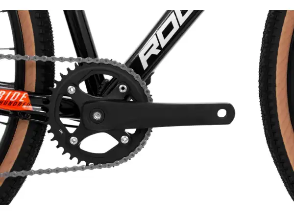 Rock Machine Gravelride 200 gravel rower Gloss Black/Brick Orange/Silver
