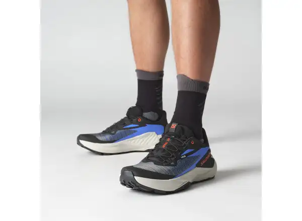 Salomon Genesis męskie buty do biegania Black/French Blue/Cherry Tomato