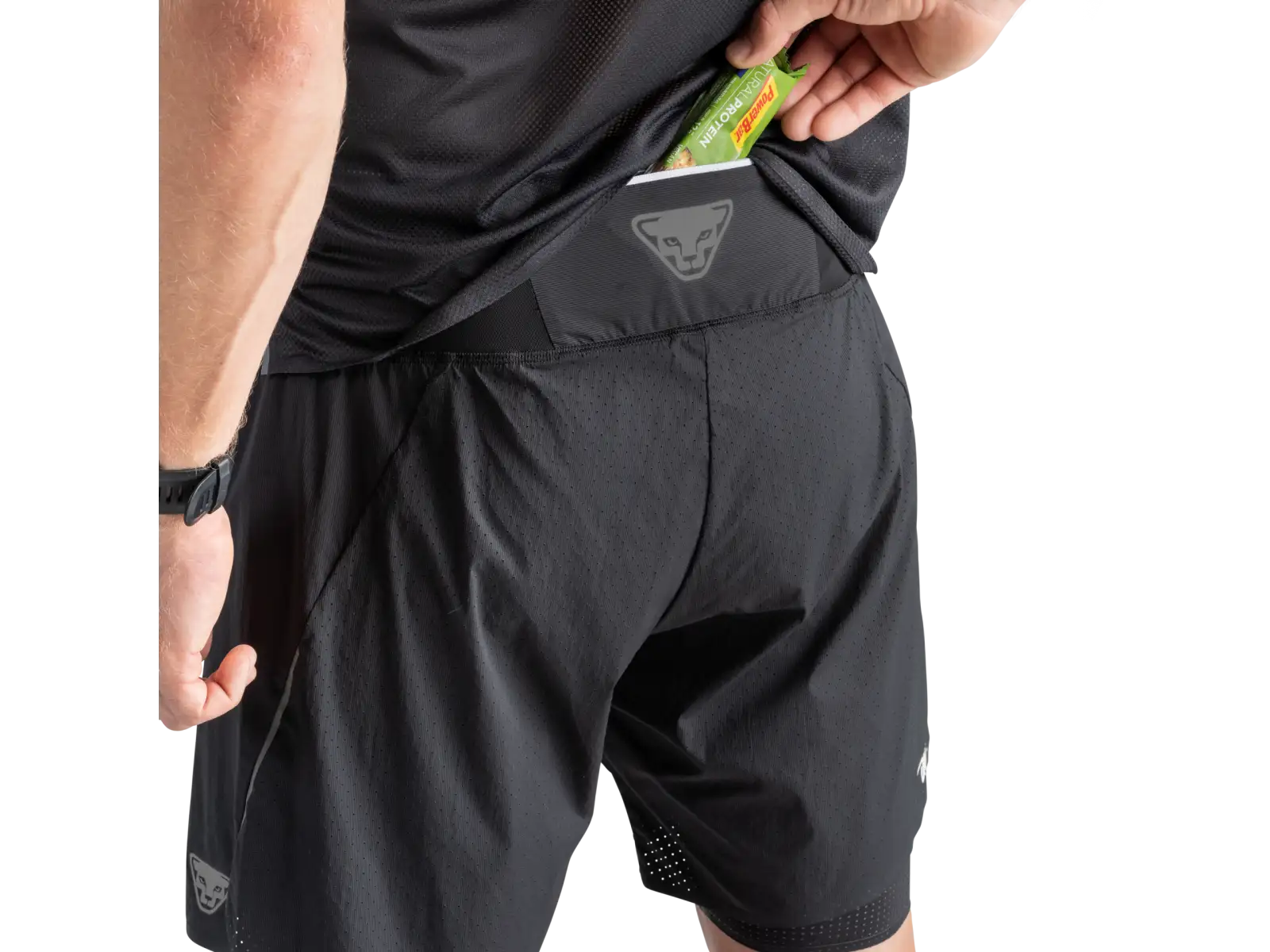Dynafit DNA Ultra 2v1 męskie szorty do biegania Black Out