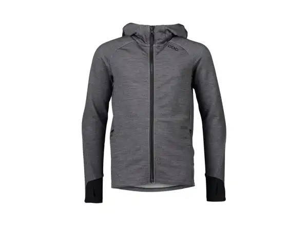POC Merino Zip Hood Jr Sylvanite dziecięca bluza Grey Melange