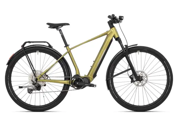 Superior eXR 6090 Touring trekkingowy rower elektryczny Matte Olive Metallic/Chrome Silver