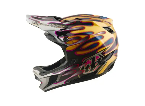 Troy Lee Designs D4 Carbon MIPS kask Overspray Gold/Black