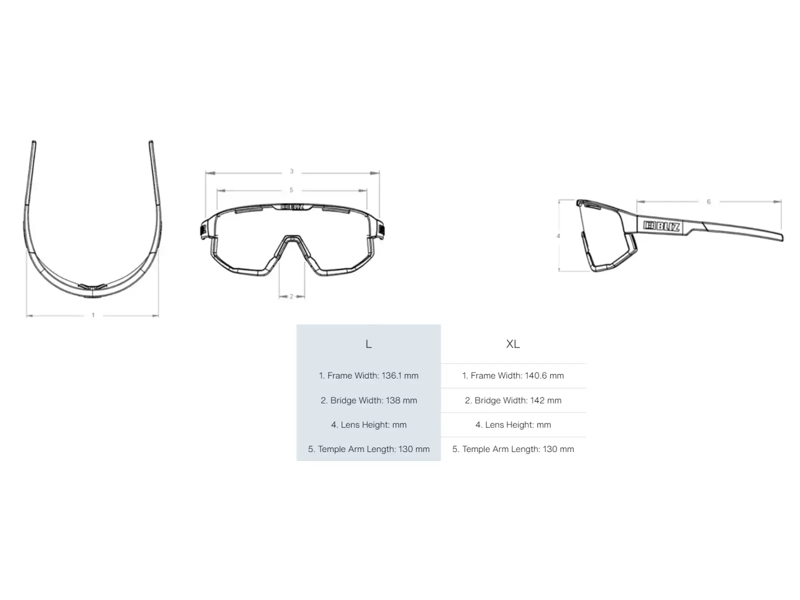Bliz P001 okulary przeciwsłoneczne Matte White/Grey Blue Multi