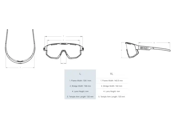 Bliz P001 okulary przeciwsłoneczne Matte White/Grey Blue Multi