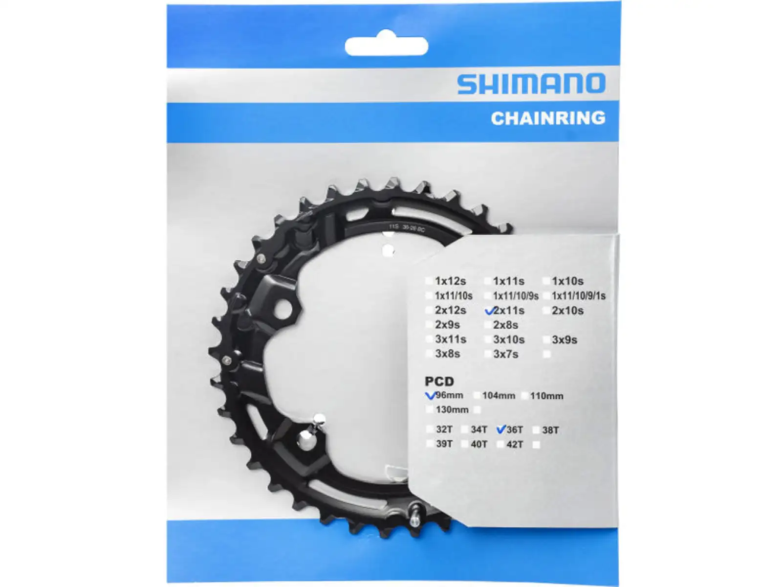 Shimano Deore FC-M5100-2/M5100-B2 tarcza korby 2x11 rz. 36 zębów