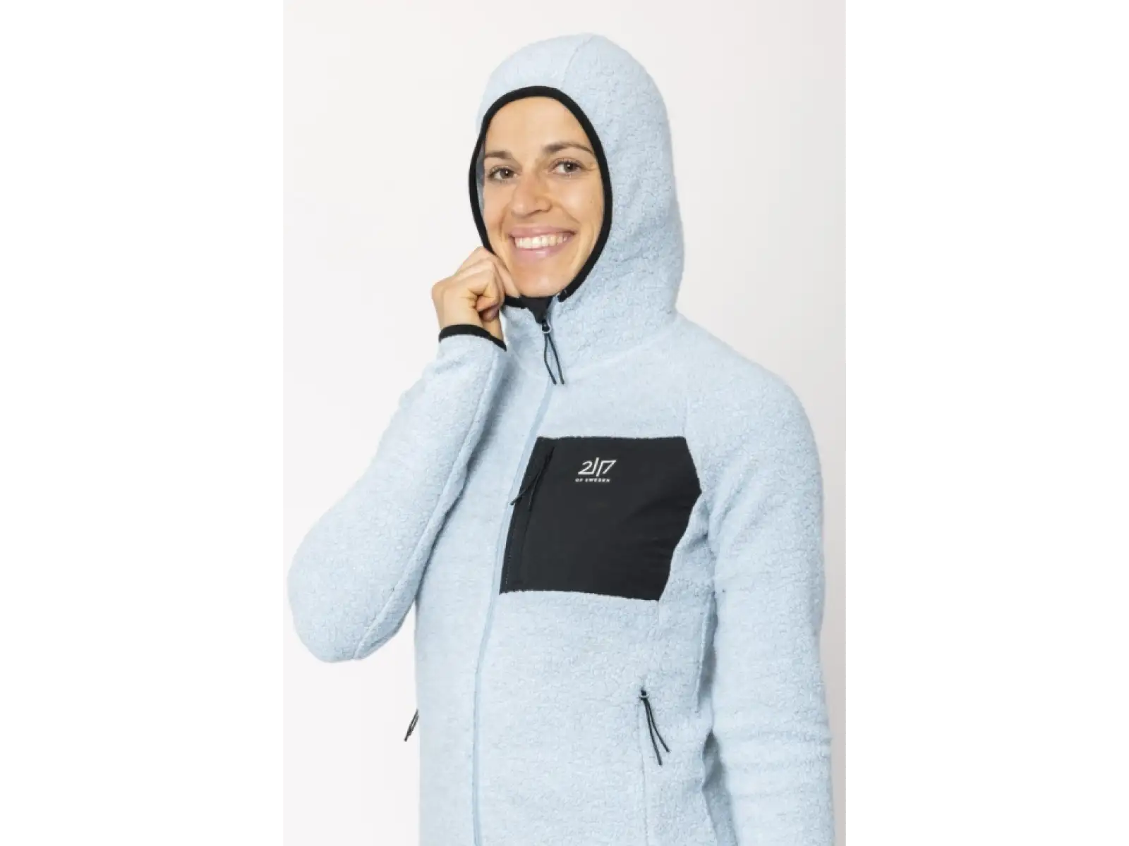 2117 of Sweden Skord damska bluza z kapturem Ice Blue